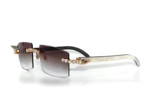 replica cartier buffalo horn sunglasses|buffalo cartier glasses with diamonds.